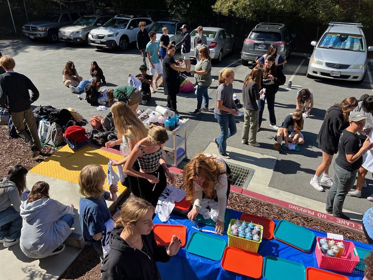 Students Tie-Dying